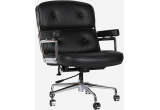 Кресло Eames  Lobby Chair ES104 черная кожа Premium EU Version