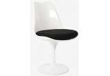 Стул Eero Saarinen Style Tulip Chair черная подушка
