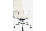 Кресло Eames Style HB Ribbed Office Chair EA 119 белая кожа