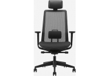 Кресло для руководителя с подголовником и подлокотниками SEM by Milani S Mesh сетка черный