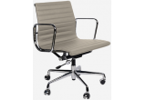 Кресло Eames Ribbed Office Chair EA 117 серая кожа