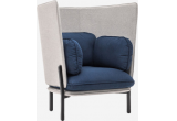 Кресло Bellagio высокая спинка серо-синий