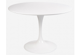 Стол Eero Saarinen  Tulip Table  MDF белый D100 глянцевый