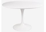 Стол Eero Saarinen  Tulip Table MDF белый D110 глянцевый