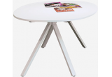 Дизайнерский стол Astro овальный белый 180 см