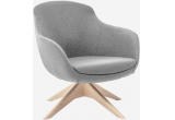 Кресло Noble Wood крутящееся, серый