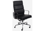 Кресло  Eames  HB Soft Pad Executive Chair EA 219 черная кожа Premium EU Version