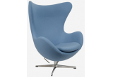 Кресло Arne Jacobsen Style Egg Chair голубая шерсть