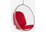 Кресло Eero Aarnio  Bubble Chair красные подушки
