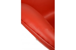 Кресло Arne Jacobsen Style Swan Chair красная кожа