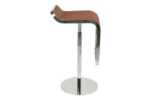 Барный стул LEM Style Piston Stool коричневая кожа