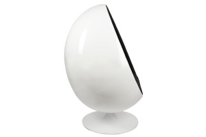 Кресло Ovalia Egg Style Chair черная ткань