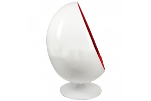 Кресло Ovalia Egg Style Chair красная ткань