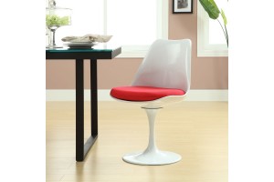 Стул Eero Saarinen  Tulip Chair красная подушка