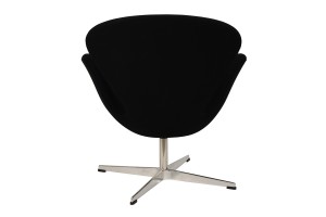 Кресло Arne Jacobsen  Swan Chair черная шерсть