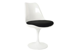 Стул Eero Saarinen  Tulip Chair черная подушка