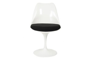 Стул Eero Saarinen Style Tulip Chair черная подушка