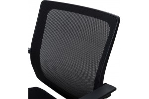 Кресло для посетителей Sling черная ткань/сетка