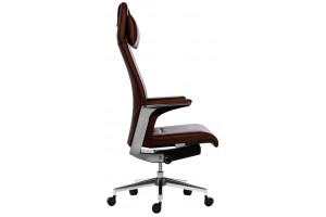 Эргономичное кресло руководителя Match HB темно-коричневая кожа