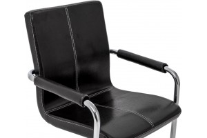 Кресло для посетителей Toledo черный/алюминий