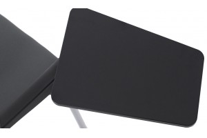 Стул на опорах Pinko со столиком черный/серый/хром