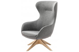 Кресло крутящееся Elegance Wood серый/матовый