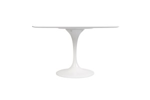 Стол Eero Saarinen  Tulip Table MDF белый D120 глянцевый