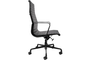 Кресло Eames Style Ribbed Office Chair EA 119 Total Black