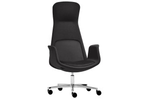 Кресло для руководителя Milani Nordic Шерсть серо-черный