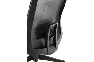Кресло для руководителя с подголовником и подлокотниками SEM by Milani S Mesh сетка черный