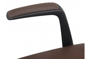 Кресло руководителя Venetto черная база/кожа, коричневый