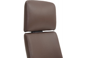 Кресло руководителя Venetto черная база/кожа, коричневый