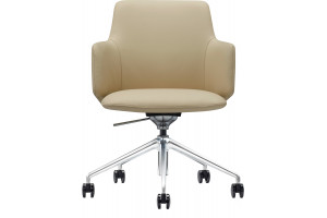 Кресло для переговорных Ivo экокожа, бежевый