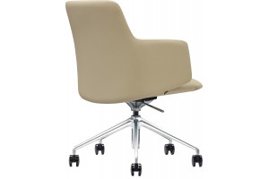 Кресло для переговорных Ivo экокожа, бежевый