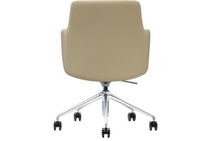 Кресло для переговорных Ivo экокожа, бежевый