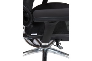 Кресло для руководителя Norden Kron Aluminium Black сетка, черный