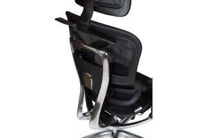 Кресло для руководителя Norden Kron Aluminium Black сетка, черный