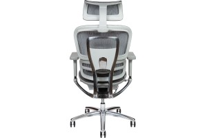 Кресло для руководителя Norden Kron Aluminium Grey сетка, серый
