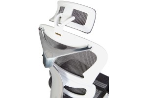 Офисное кресло Norden Hero White сетка, серый/белый/черный