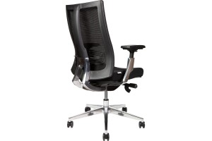 Кресло для руководителя Norden Vogue Aluminium LB сетка/ткань, черный