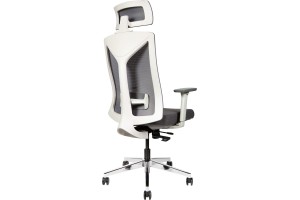 Кресло для руководителя Norden Бостон SL сетка/ткань, серый/хром