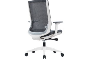 Офисное кресло Norden Ruby LB сетка/ткань, серый/белый