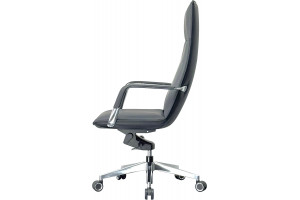 Кресло руководителя Parker экокожа/алюминий, серый (также в наличии цвет мокка)