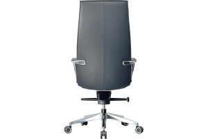 Кресло руководителя Parker экокожа/алюминий, серый (также в наличии цвет мокка)