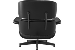Кресло Eames  Lounge Chair & Ottoman Total Black Limited Edition