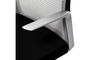 Кресло Hanson серая сетка/матовый алюминий