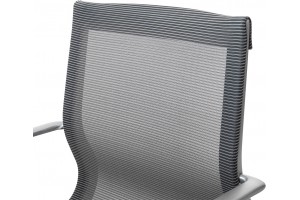 Кресло Mercury LB серая сетка, матовый алюминий