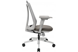 Офисное кресло Air-Chair серый пластик, хром. база