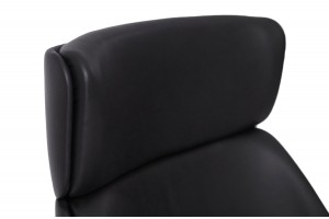 Кресло для переговорных Charm High Lounge Черный/Полированный алюминий