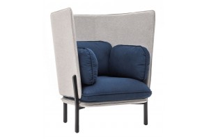 Кресло Bellagio высокая спинка серо-синий